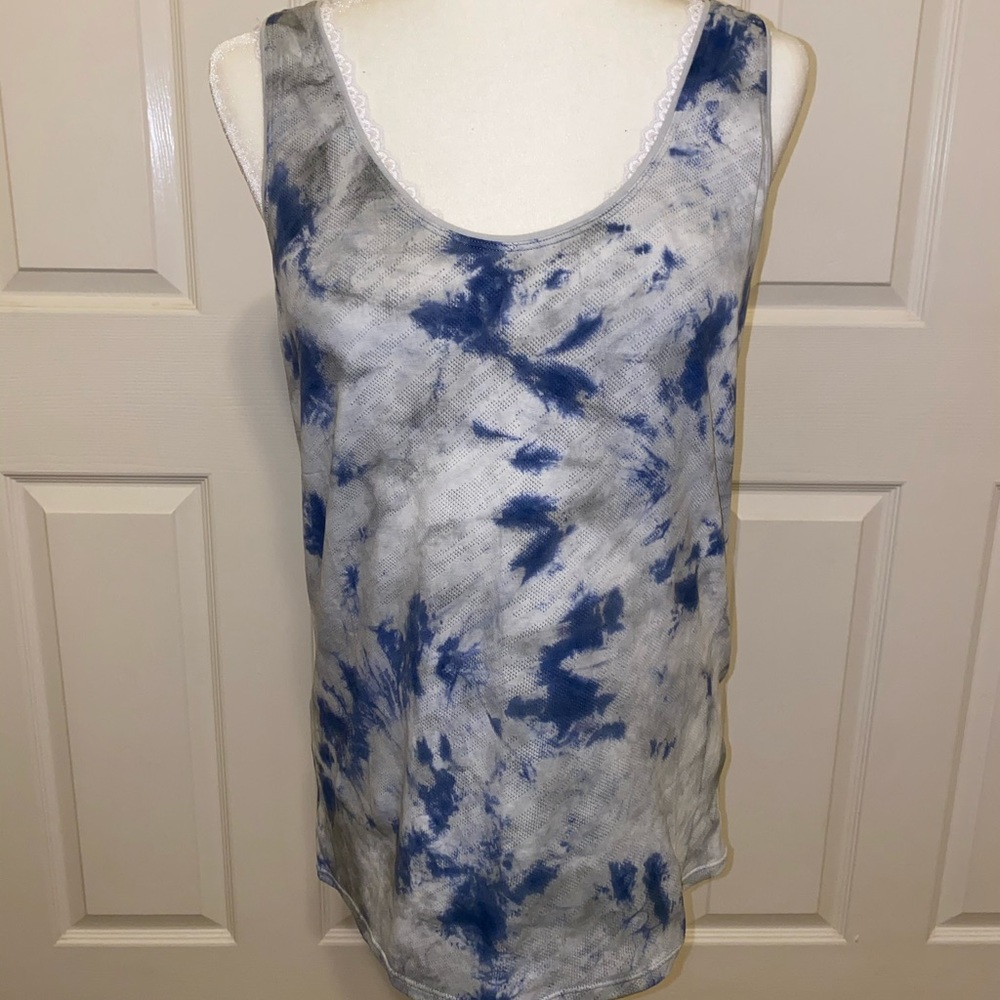 Avocado Tie Dye Racerback Tank OS